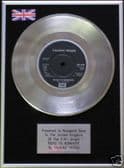 TALKING HEADS - 7" Platinum Disc - ROAD TO KNOWHERE