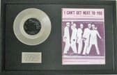 TEMPTATIONS - 7" Platinum Disc & Song Sheet - I CAN'T GET NEXT TO YOU
