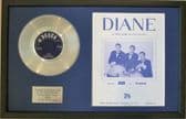 THE BACHELORS - Platinum Disc & Song Sheet- DIANE