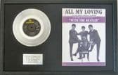 THE BEATLES- 7" EP Platinum Disc & Songsheet- ALL MY LOVING