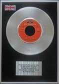 THE BEE GEES - 7" Platinum Disc - THE SINGER SANG HIS SONG