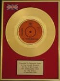 THE BYRDS - 24 Carat Gold 7" Disc - MR TAMBOURINE MAN