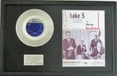 THE DAVE BRUBECK QUARTET - Platinum Disc & Song Sheet - TAKE FIVE