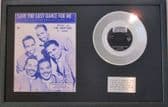 THE DRIFTERS - 7" Platinum Disc & Songsheet - SAVE THE LAST DANCE FOR ME