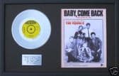 THE EQUALS - Platinum Disc&Songsheet - BABY COME BACK