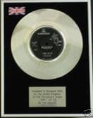 THE HOLLIES 7" Platinum Disc - I CANT LET GO