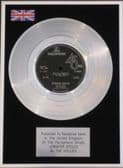 THE HOLLIES - 7" Platinum Disc - JENNIFER ECCLES