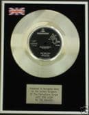THE HOLLIES 7" Platinum Disc - JUST ONE LOOK