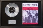 THE HOLLIES- Platinum Disc & Song Sheet - CARRIE ANNE