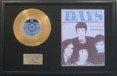 THE KINKS - 24 Carat Gold Disc 7inch & Song Sheet - DAYS