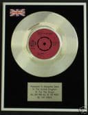 THE KINKS 7" Platinum Disc- ALL DAY & ALL OF THE NIGHT