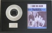 THE MAMAS AND PAPAS - Platinum Disc & Song sheet - I SAW HER AGAIN