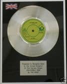 THE MOVE - 7" Platinum Disc - CALIFORNIA MAN