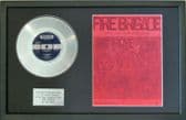 THE MOVE - Platinum Disc & Songsheet- FIRE BRIGADE