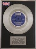 THE ROLLING STONES - 7" Platinum Disc HAVE YOU SEEN YOUR MOTHER BABY STANDING IN THE SHADOW