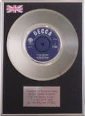 THE ROLLING STONES - 7" Platinum Disc IT'S ALL OVER NOW