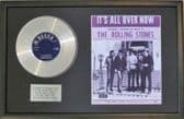 THE ROLLING STONES-PlatinumDisc&SongSheet-IT'S ALL OVER