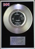 THE SEEKERS - 7" Platinum Disc - THE CARNIVAL IS OVER