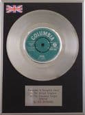 THE SHADOWS - 7" Platinum Disc - APACHE