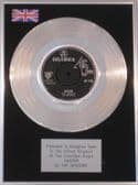 THE SHADOWS - 7" Platinum Disc - SHAZAM