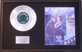 THE SHADOWS - 7" Platinum Disc & Song Sheet -THE FRIGHTENED CITY