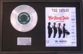 THE SHADOWS - 7" Platinum Disc & Song Sheet -THE SAVAGE