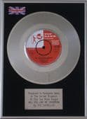 THE SHIRELLES  - 7" Platinum Disc - WILL YOU LOVE ME TOMORROW