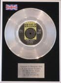 THE SPOTNICKS 7"Platinum Disc - HAVA NAGILA