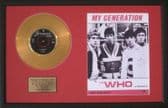 THE WHO - Gold Disc & Songsheet- MY GENERATION