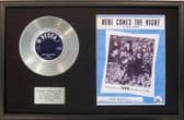 THEM (Van Morrison) - 7" Platinum Disc+Song Sheet - HERE COMES THE NIGHT