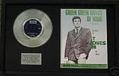 TOM JONES 7" Platinun&songsheet GREEN GREEN GRASS OF