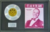 TOMMY EDWARDS-PlatinumDisc&SongSheet-IT'S ALL IN THE