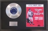 TOMMY STEELE-PlatinumDisc&SongSheetLITTLE WHITE