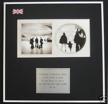 U2  - CD Album Award - ALL THAT YOU CANT LEAVE BEHIND