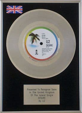 U2 - Platinum Disc 7inch - DESIRE