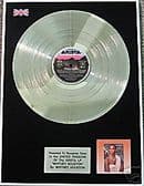 WHITNEY HOUSTON - Platinum Disc - ''WHITNEY HOUSTON''