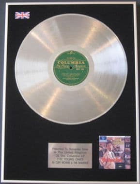 x  CLIFF RICHARD & SHADOWS- Platinum Disc LP-THE YOUNG ONES