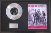 YARDBIRDS-PlatinumDisc&SongSheet-FOR YOUR---