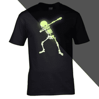 Dabbing Skeleton Mens T-shirt - Halloween Scary Mens Costume Fancy Dress Top