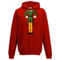 Elf Body Hoodie - Cute Christmas Humour Funny Buddy Xmas Festive Gift Hoody Top