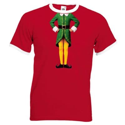 Elf Body Ringer T-Shirt - Christmas Humour Funny Buddy Festive Gift Mens Top