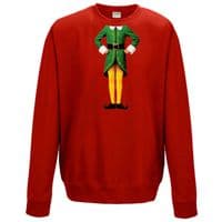 Elf Body Sweatshirt - Cute Christmas Humour Funny Buddy Festive Gift Jumper Top