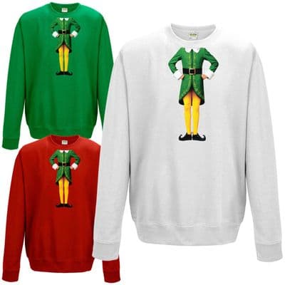 Elf Body Sweatshirt - Cute Christmas Humour Funny Buddy Festive Gift Jumper Top
