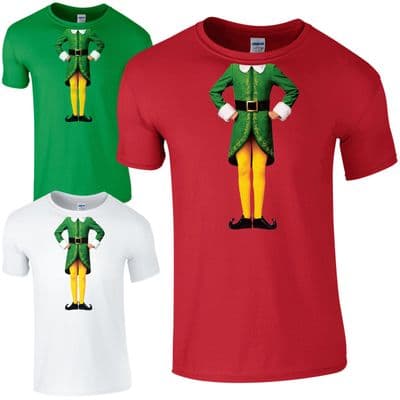 Elf Body T-Shirt - Cute Christmas Humour Funny Buddy Festive Gift Kids Mens Top