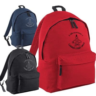 F-35B Lightning II Carrier Strike Group F35 Aircraft Embroidered Backpack