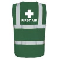 First Aid Hi Viz Green Vest
