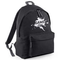 Game On Splatter Backpack - Gamer Fun Kids  Back to School Gaming Splat Rucksack