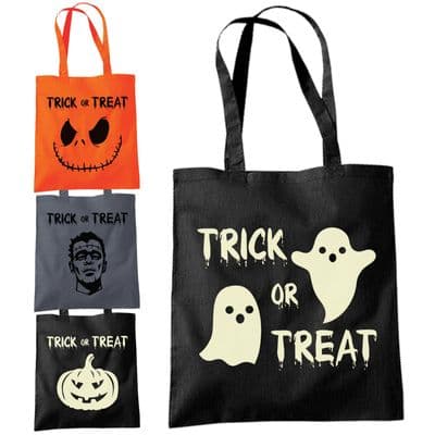 Halloween Shopper Tote Bags - Various Trick or Treat Designs Fashion Sweets Bag