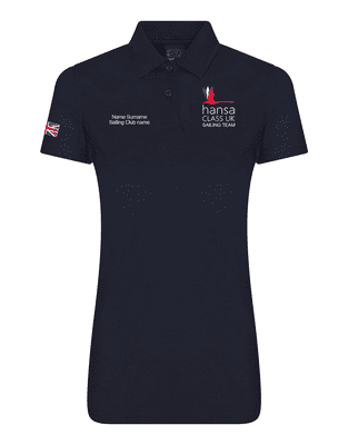 HANSA Ladies Navy Polo Shirt - PERSONALISED