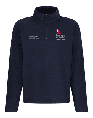 HANSA Unisex Zip Neck Microfleece - PERSONALISED